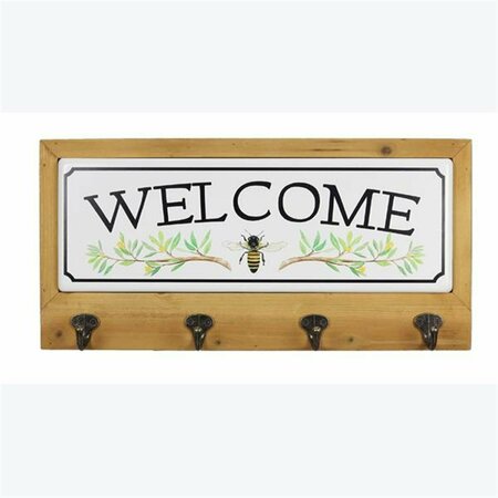 YOUNGS Wood & Metal Welcome Hook 73948